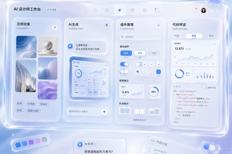 摘柠檬 AI 设计师工作台