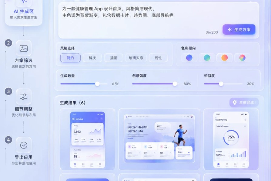 AI 生成工作区:输入需求,批量生成方案